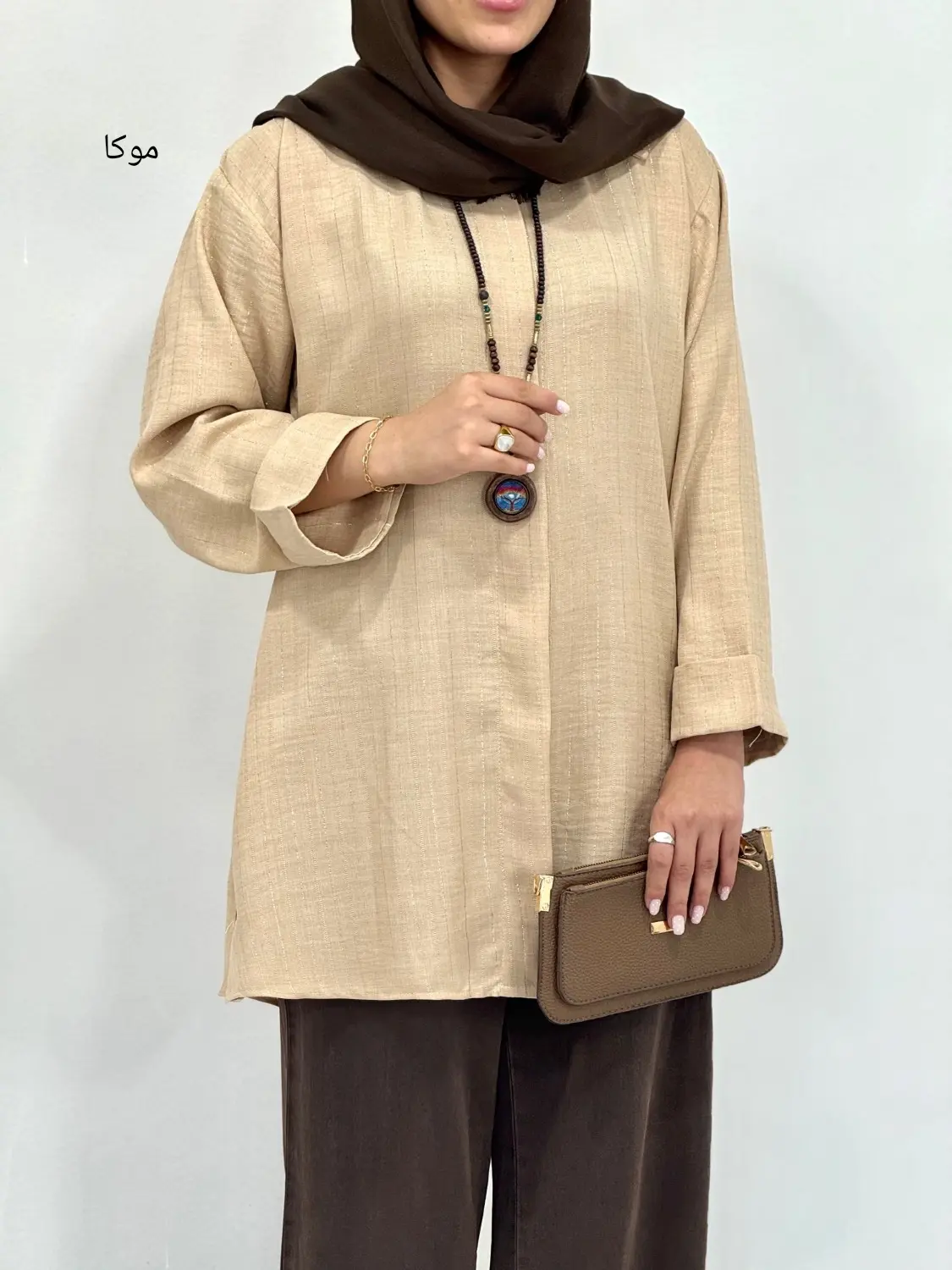 مانتو دکمه مخفی وانیل 2